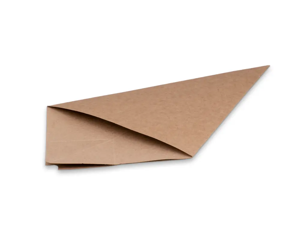 15 oz Kraft Chip Fry Cone (Large) - Flat view.webp