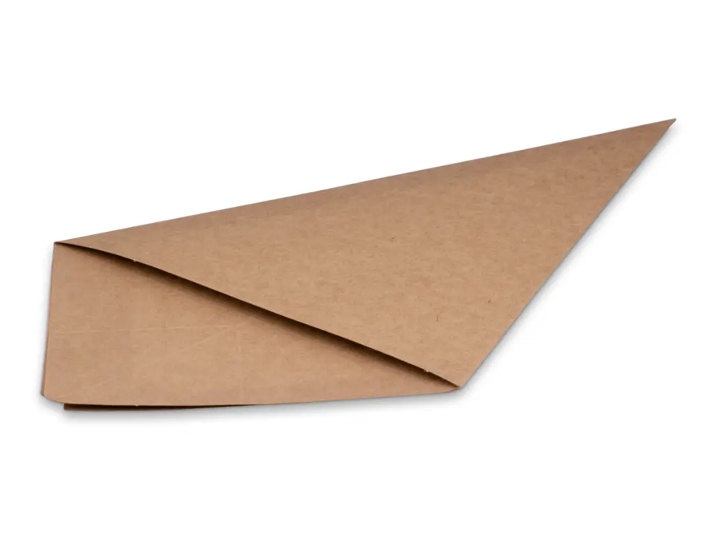 20 oz Kraft Chip Fry Cone (X-Large) - Flat view.webp
