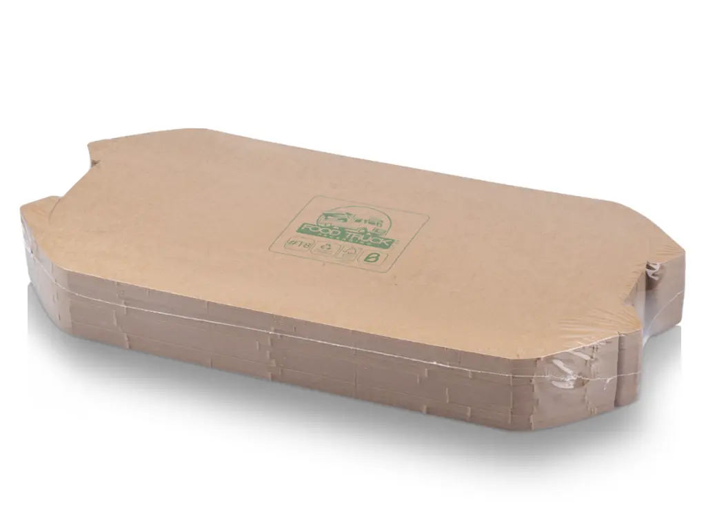 Bio Flat Pack Food Tray #T8 - Pk view.webp