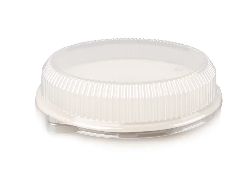 Dome Ribbed PET Lid with Plate.webp