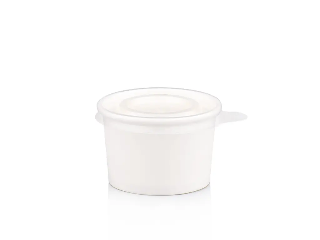 120 ml White Stripe Vintage Ice Cream Tub with Flat Lid.webp