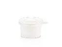 120 ml White Stripe Vintage Ice Cream Tub with Flat Lid.webp