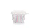 120 ml Multicolour Stripe Vintage Ice Cream Tub with Flat Lid.webp