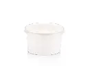 150 ml White Stripe Vintage Ice Cream Tub with Flat Lid.webp