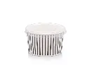 150 ml Black Stripe Vintage Ice Cream Tub with Flat Lid.webp