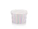 150 ml Multicolour Stripe Vintage Ice Cream with Flat Lid.webp