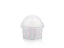 90 ml Multicolour Stripe Vintage Ice Cream Tub with Dome Lid.webp