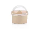 150 ml Bamboo PE Unbranded Ice Cream Tub with Dome Lid.webp