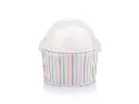 150 ml Multicolour Stripe Vintage Ice Cream with Dome Lid.webp
