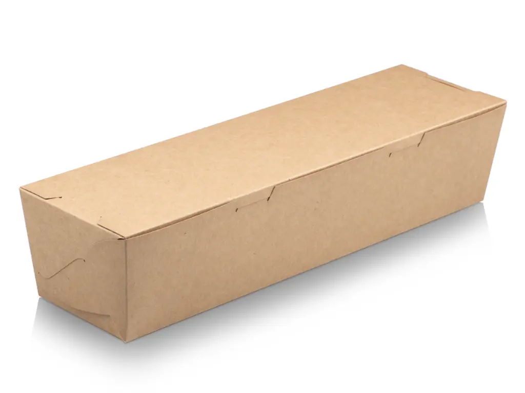 Bio Flat Pack Footlong Box - Closed view.webp