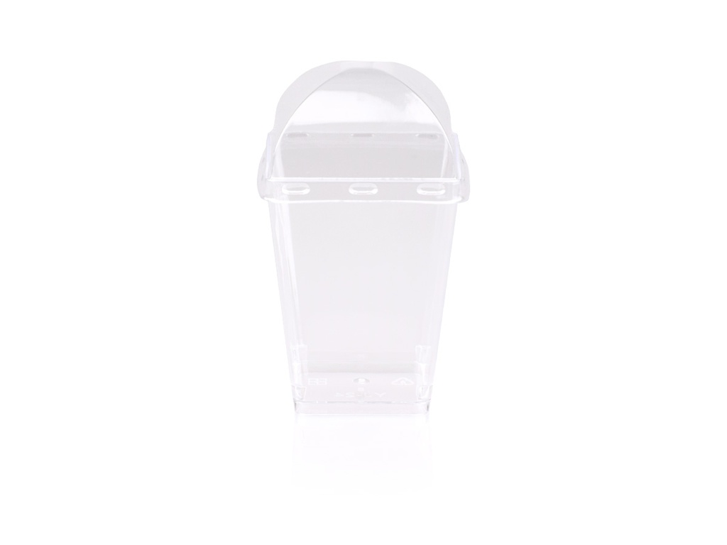 150ml Plastic Clear Square Cup PS & PET Dome Lid BT-SQUDESS5Z.webp