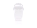 150ml Plastic Clear Square Cup PS & PET Dome Lid BT-SQUDESS5Z.webp