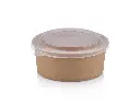 26z Kraft Round Salad Bowl with Multifit PP Lid.webp