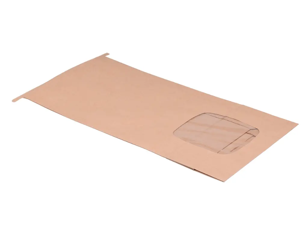 Kraft Flat Bottom Tin Tie Window (20cm) PBFBKTTW20-3.webp