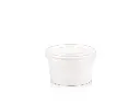90 ml White Stripe Vintage Ice Cream Tub with Flat Lid.webp