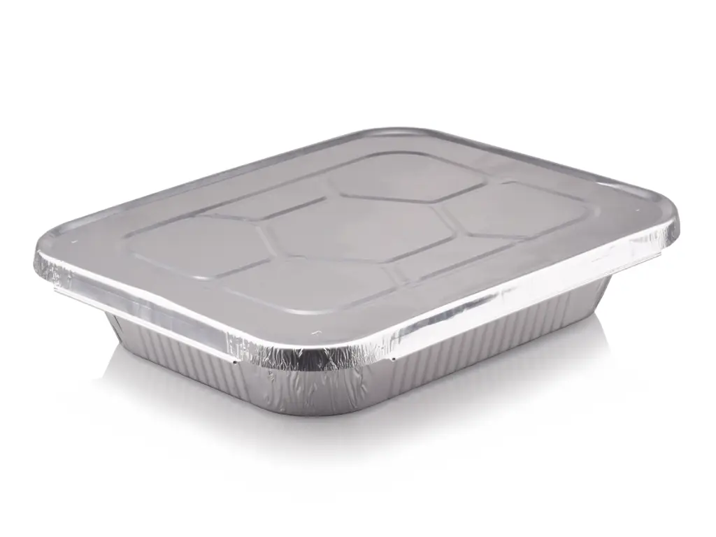 3.5L Foil Container Tray with Lid.webp