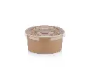 180 ml Kraft XJ Ice Cream Tub with PET Flat Lid.webp
