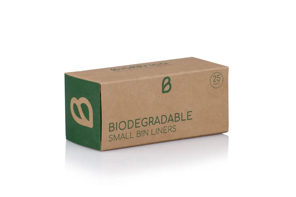 BioAfrica Biodegradable Bin Liners (Small) - Lower slanted view.webp