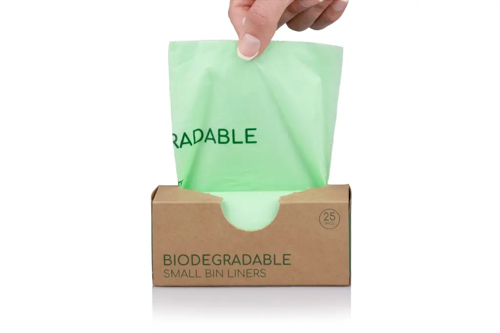 BioAfrica Biodegradable Bin Liners (Small) - Bag being pulled out.webp