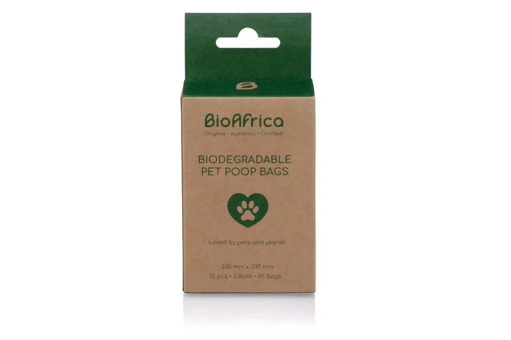 BioAfrica Biodegradable Pet Poop Bags - Front view.webp