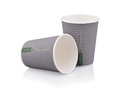 350 ml PLA Horizontal Ripple Charcoal BioCup - 2 Cup view.webp