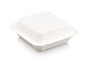 1 L One Compartment Square Gourmet Sugar Cane Lunch Box - Closed view.webp