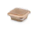 500 ml Square Kraft Punched Bowl with Lid.webp
