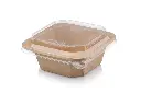750 ml Square Kraft Punched Bowl with Lid.webp
