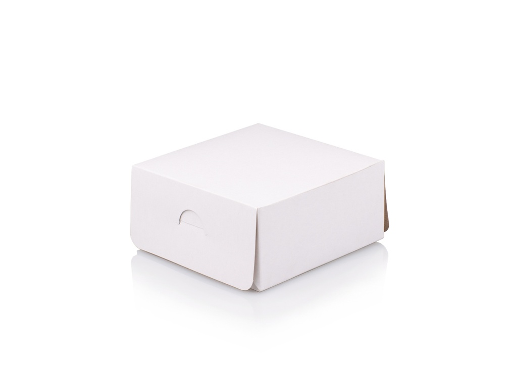 Flat Pack Cake Box (Small) - Closed view.webp