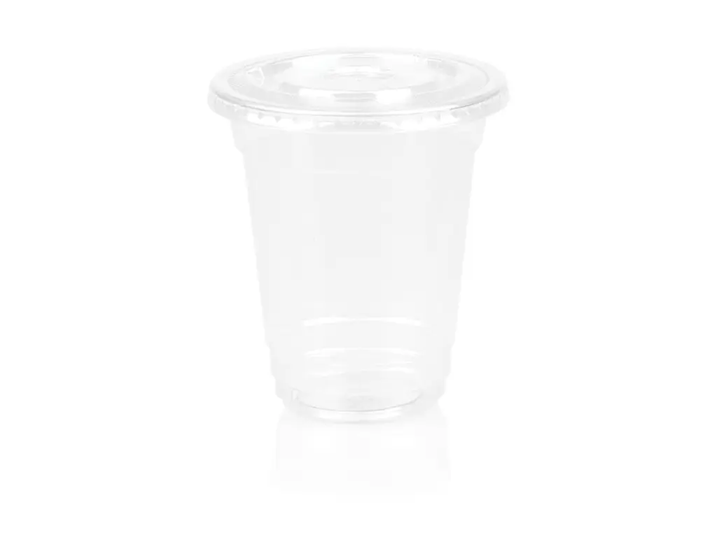 350ml Clear Cup with Flat Lid PET SMOC-PET350.webp