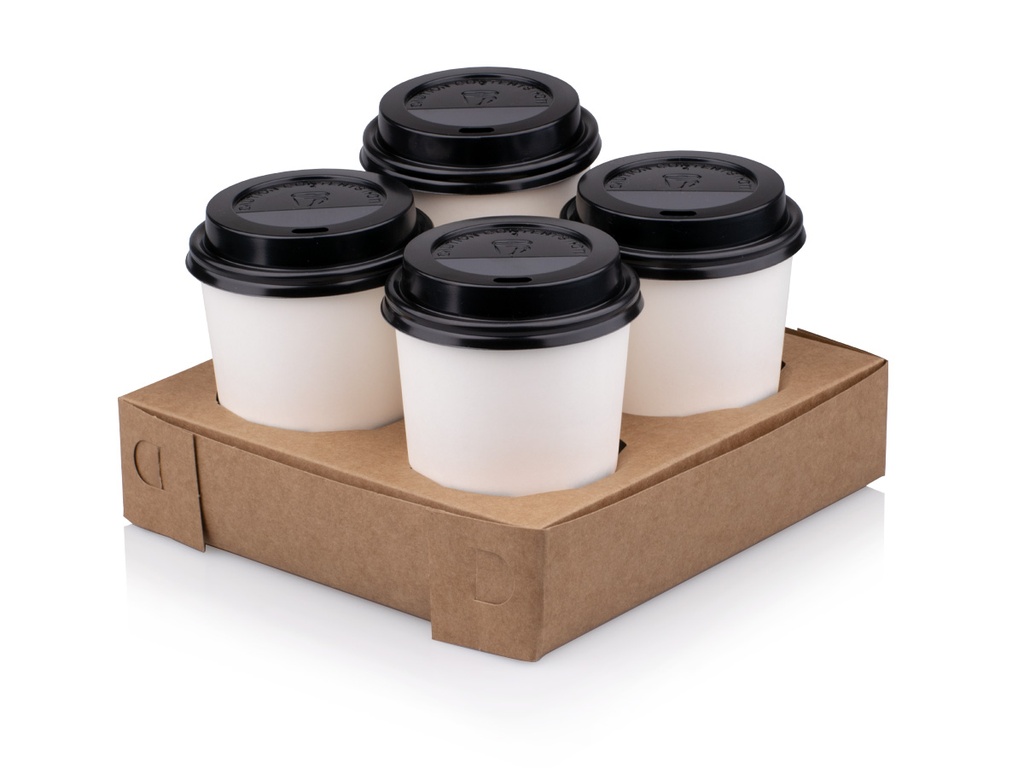 Kraft Paper Cup Holder with Cups.webp