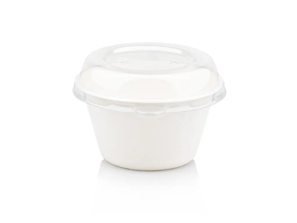 340 ml Sugar Cane Bowl (IS) with PET Dome Lid.webp