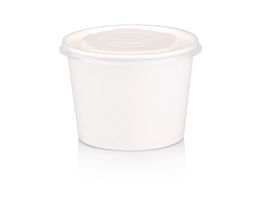1000 ml White Noodle Soup Tub 32 oz (X) & Lid NOOD-TUB1000.webp