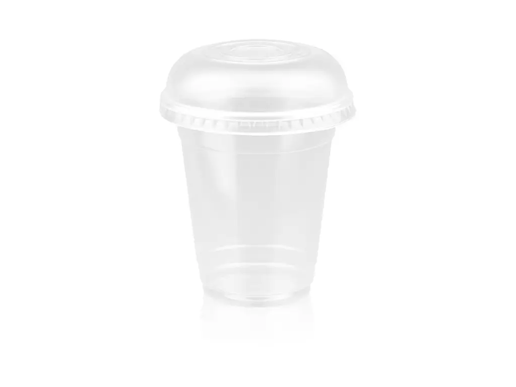 350 ml PP Smoothie Cup with Solid Dome Lid.webp