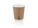 350ml Double Wall Paper BioCup™ | PLA | FSC | 25's - CCP