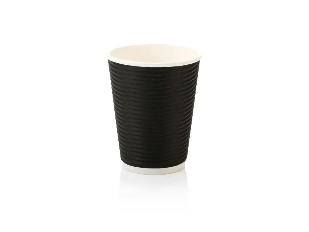 350ml Horizontal Ripple Paper Cup | LDPE | FSC | 25's