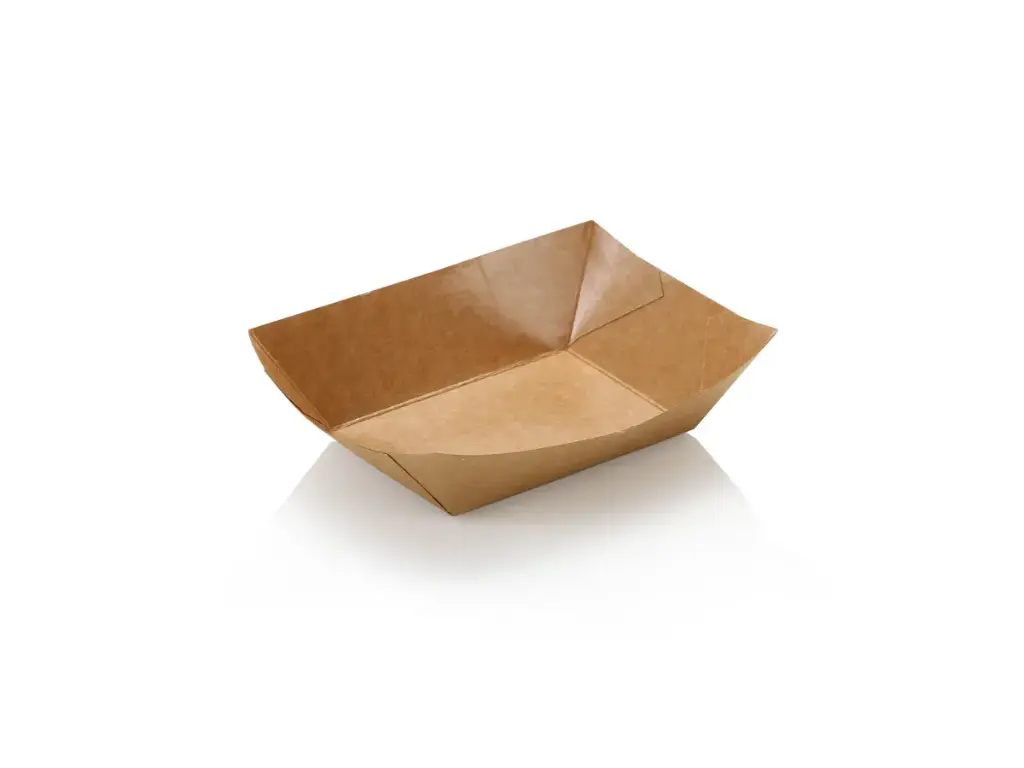 Paper Food Trays - #4 (380ml) | LDPE | FSC | 250's - CCP