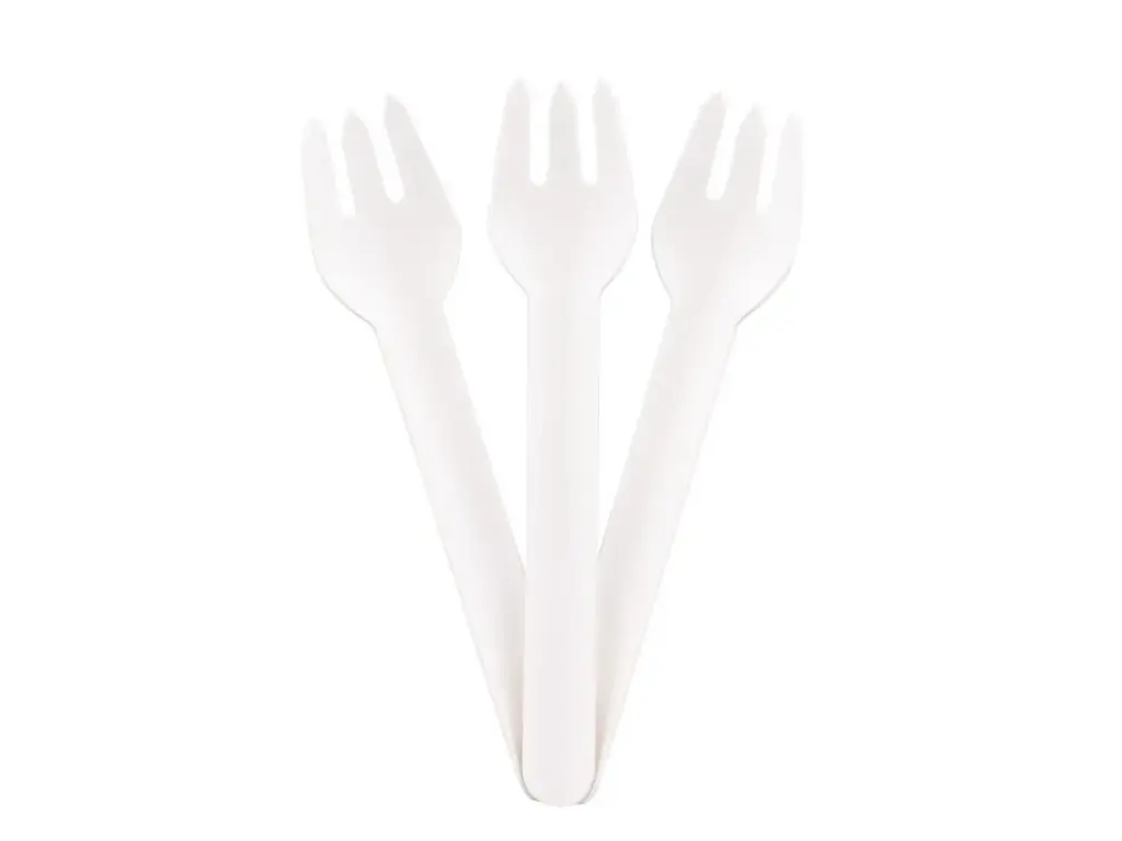 15,8cm Paper Cutlery | White | 50's 