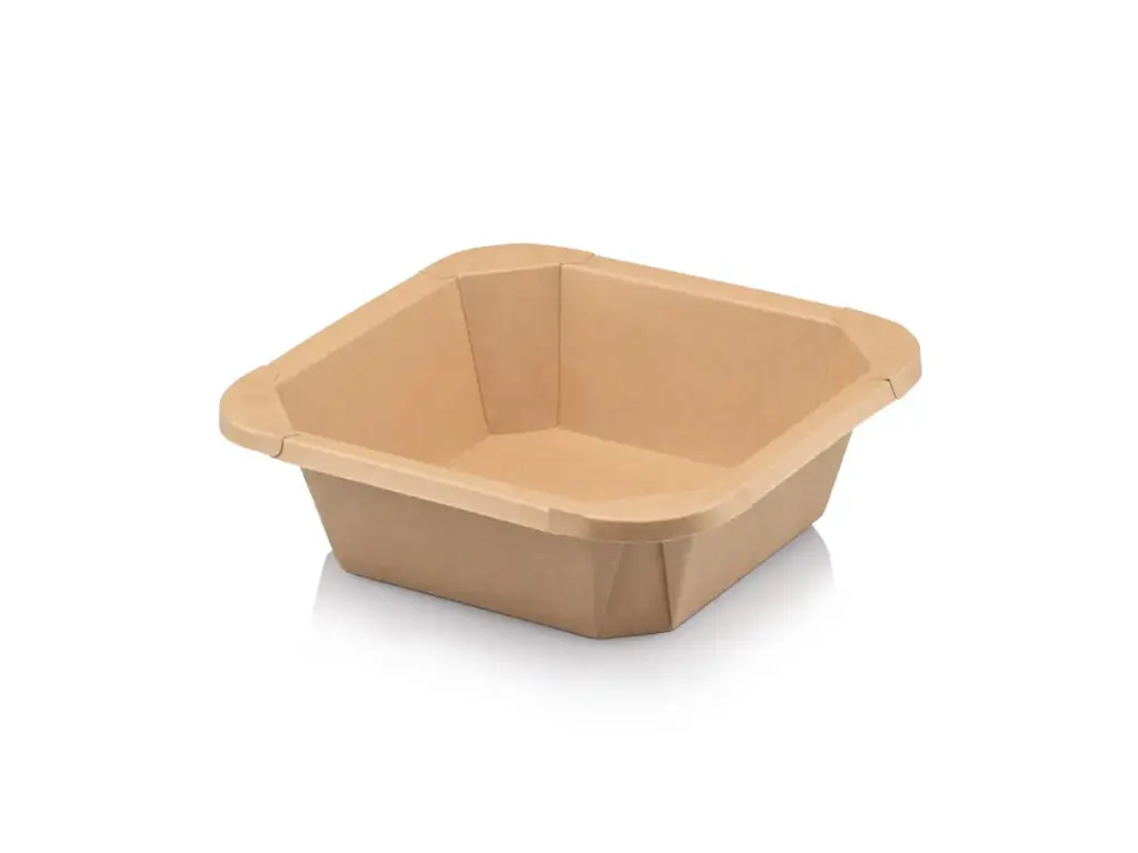 Square Paper Punch Bowl - 500ml | Single Lining | 50’s 