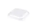 Square PET Lid – fits Paper Punch Bowl | 500ml (140mm) | 50’s  