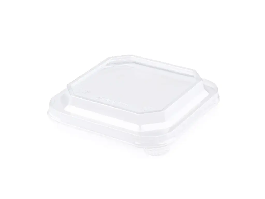 Square PET Lid – fits Paper Punch Bowl | 750ml (150mm) | 50’s 