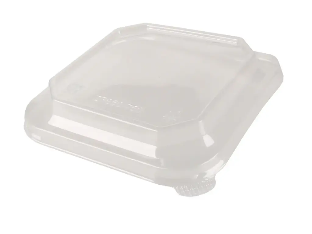 Square PET Lid – fits Paper Punch Bowl | 750ml (150mm) | 50’s 