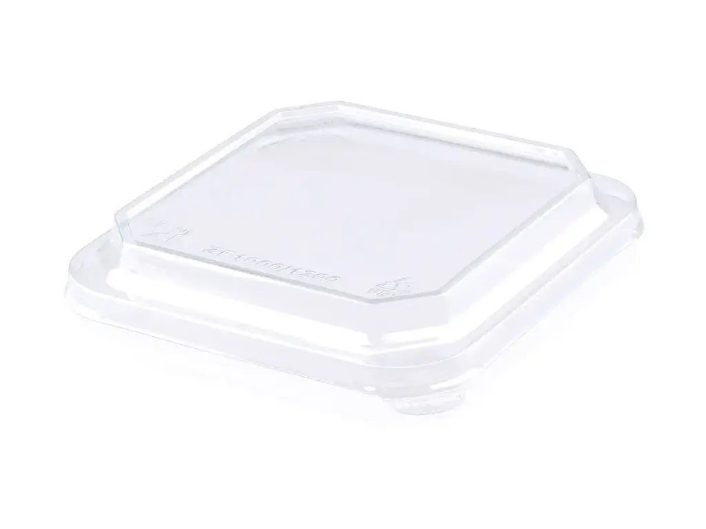 Square PET Lid – fits Paper Punch Bowl | 1000ml (178mm) | 50’s 
