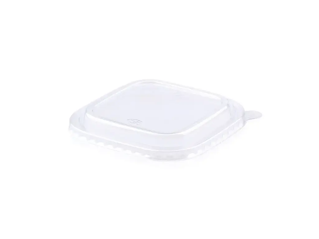 Square PET Lid – fits Paper Salad Bowl | 500ml (130mm) | 50’s – XJ