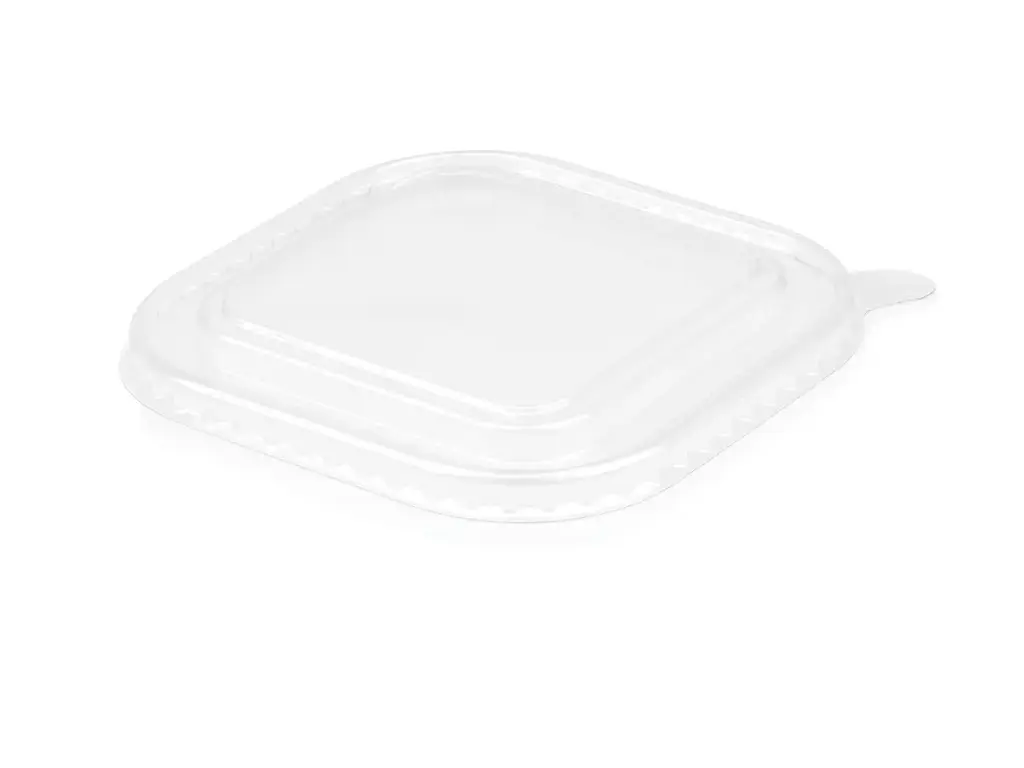 Square PET Lid – fits Paper Salad Bowl | 750ml-1400ml | 50’s – XJ