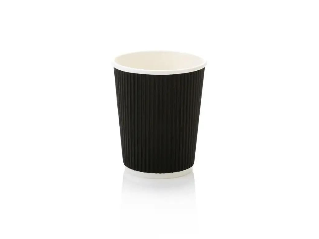 250ml Vertical Ripple Paper Cup | LDPE | FSC | 25's