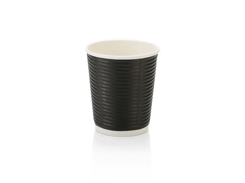 250ml Horizontal Ripple Paper Cup | LDPE | FSC | 1000's