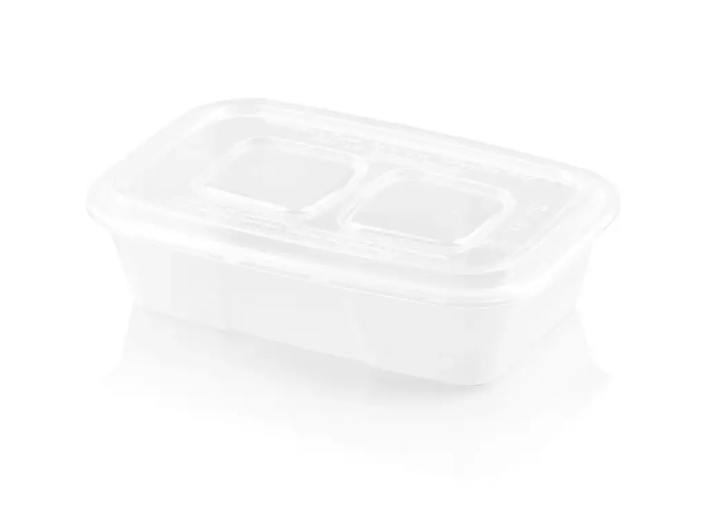 500ml Plastic Food Combo - Container & Lid | Microwavable | 50's - KM