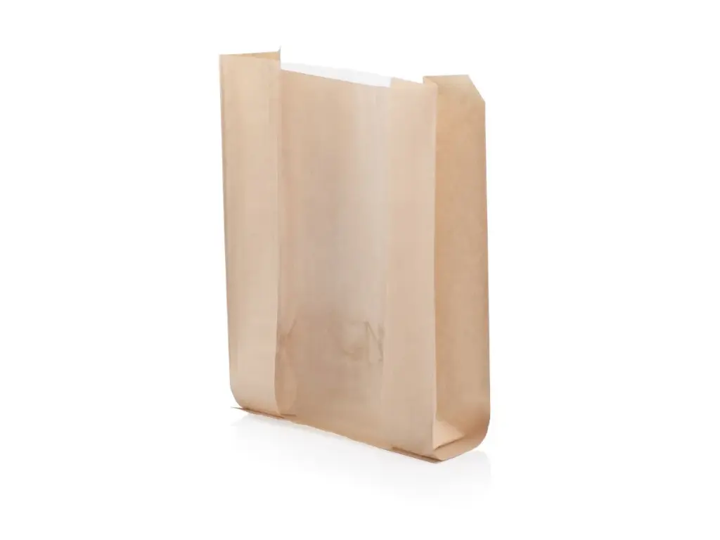 Bakery Bread Bag with Window - Wide | 31 x 21cm + 9cm | Kraft | 50's