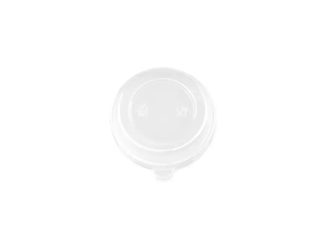 Top Hat Round PET Lid - fits Round Top Hat Bowl | 250ml | Clear | 50's 